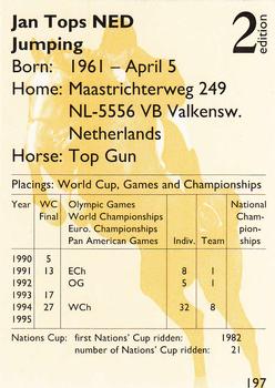 1995 Collect-A-Card Equestrian #197 Jan Tops / Top Gun Back